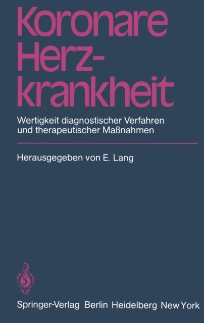 E. Lang - Koronare Herzkrankheit, E-bok