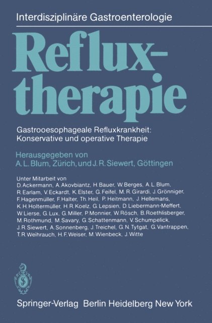 J.R. Siewert, A.L. Blum - Refluxtherapie, E-bok