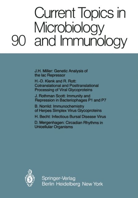 P. K. Vogt, L. Syru?ek, H. G. Schweiger, R. Rott, F. Melchers, O. Maaloe, H. Koprowski, P. Koldovsky, J. Klein, J. H. Humphrey, P. H. Hofschneider, W. Henle, S. Falkow, W. Arber - Current Topics in Microbiology and Immunology, E-bok
