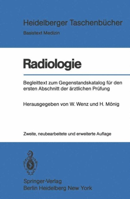 H. Monig, W. Wenz - Radiologie, E-bok