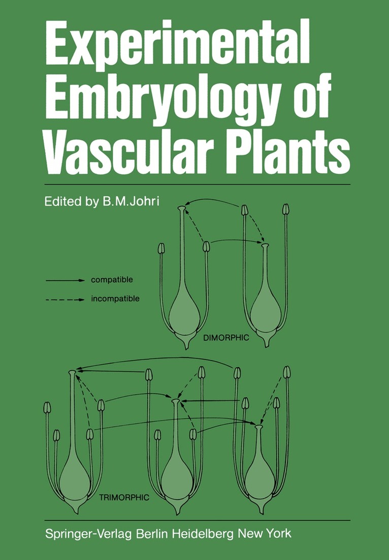 B. M. Johri - Experimental Embryology of Vascular Plants, Häftad