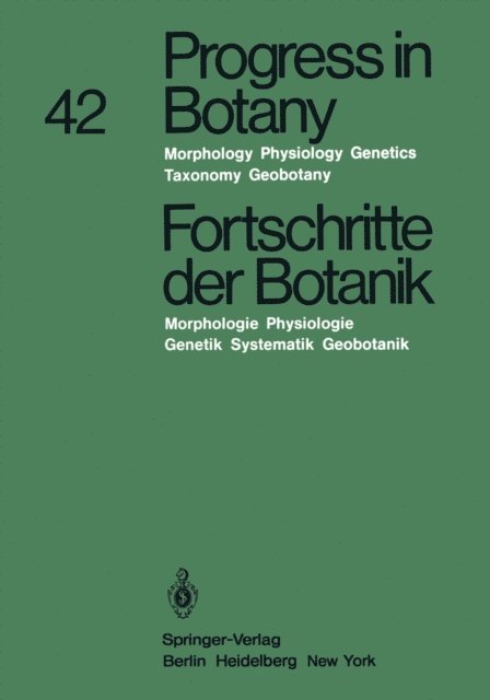 Hubert Ziegler, Eberhard Schnepf, Klaus Kubitzki, Karl Esser, Heinz Ellenberg - Progress in Botany / Fortschritte der Botanik, E-bok