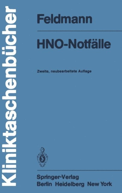 H. Feldmann - HNO-Notfälle, E-bok