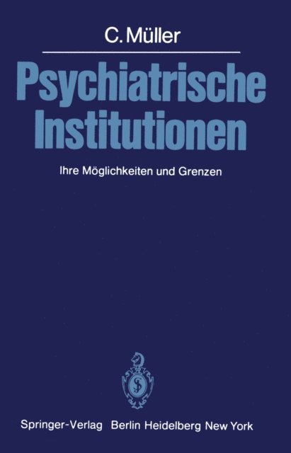 C. Muller - Psychiatrische Institutionen, E-bok