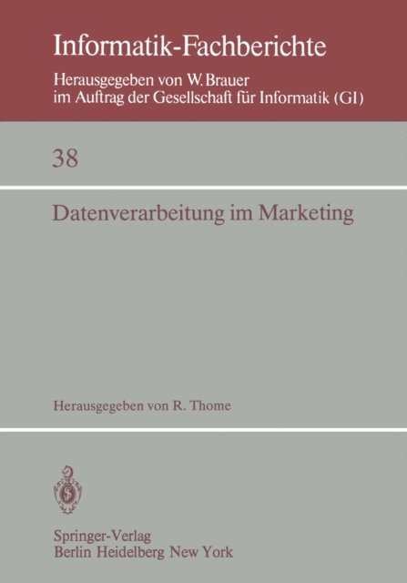 R. Thome - Datenverarbeitung im Marketing, E-bok