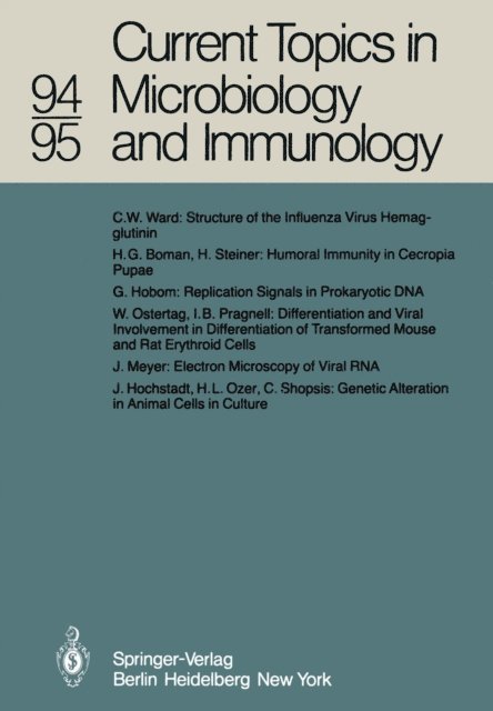 P. K. Vogt, H. G. Schweiger, R. Rott, F. Melchers, O. Maaloe, H. Koprowski, P. H. Hofschneider, W. Henle - Current Topics in Microbiology and Immunology, E-bok