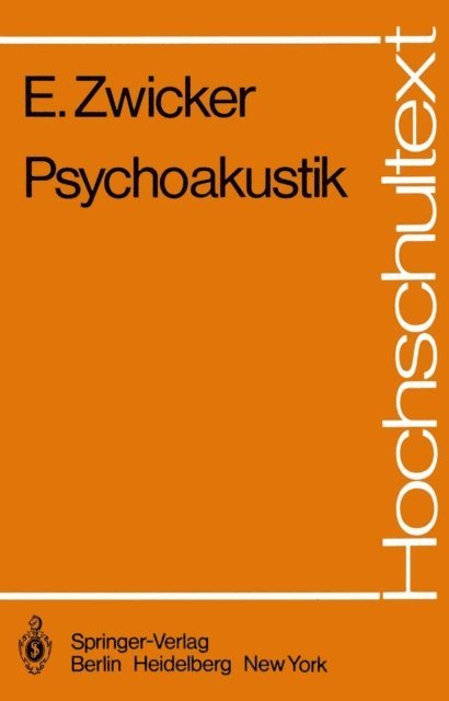 E. Zwicker - Psychoakustik, E-bok