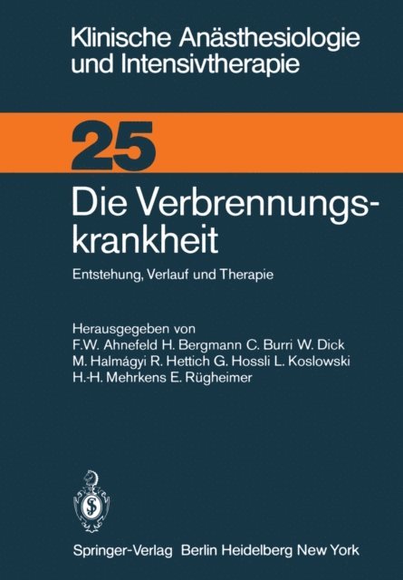 E. Rugheimer, H.-H. Mehrkens, L. Koslowski, G. Hossli, R. Hettich, M. Halmagyi, W. Dick, C. Burri, H. Bergmann, F.W. Ahnefeld - Die Verbrennungskrankheit, E-bok