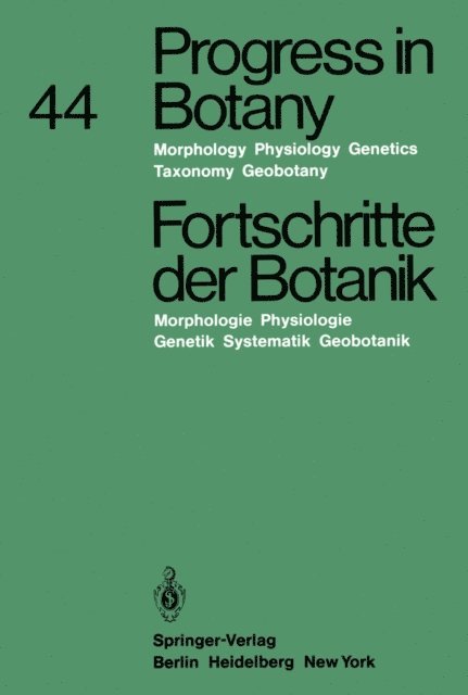 Hubert Ziegler, Eberhard Schnepf, Klaus Kubitzki, Karl Esser, Heinz Ellenberg - Progress in Botany / Fortschritte der Botanik, E-bok