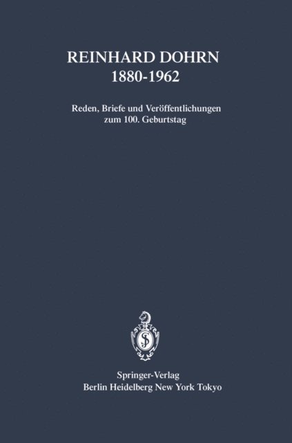 Christiane Groeben - Reinhard Dohrn 1880–1962, E-bok