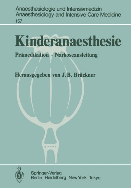 J. B. Bruckner - Kinderanaesthesie, E-bok
