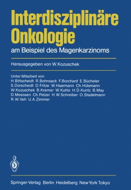 W. Kozuschek - Interdisziplinäre Onkologie, E-bok