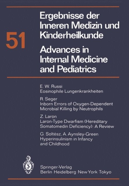 A. Prader, G. A. Martini, K. Kochsiek, G.-A. von Harnack, P. Frick - Ergebnisse der Inneren Medizin und Kinderheilkunde / Advances in Internal Medicine and Pediatrics, E-bok