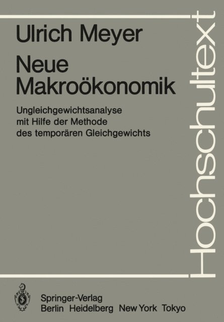 U. Meyer - Neue Makroökonomik, E-bok