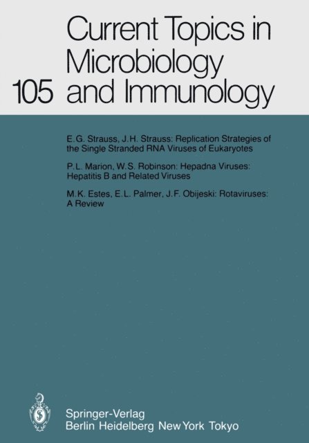R. Zinkernagel, P. K. Vogt, H. G. Schweiger, R. Rott, F. Melchers, H. Koprowski, P. H. Hofschneider, M. Cooper - Current Topics in Microbiology and Immunology, E-bok