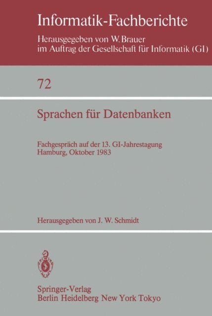 J.W. Schmidt - Sprachen für Datenbanken, E-bok