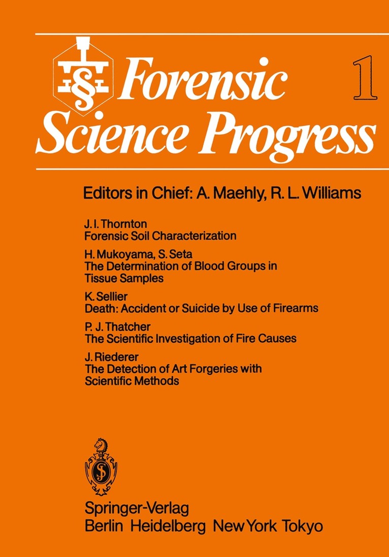 Forensic Science Progress, Häftad