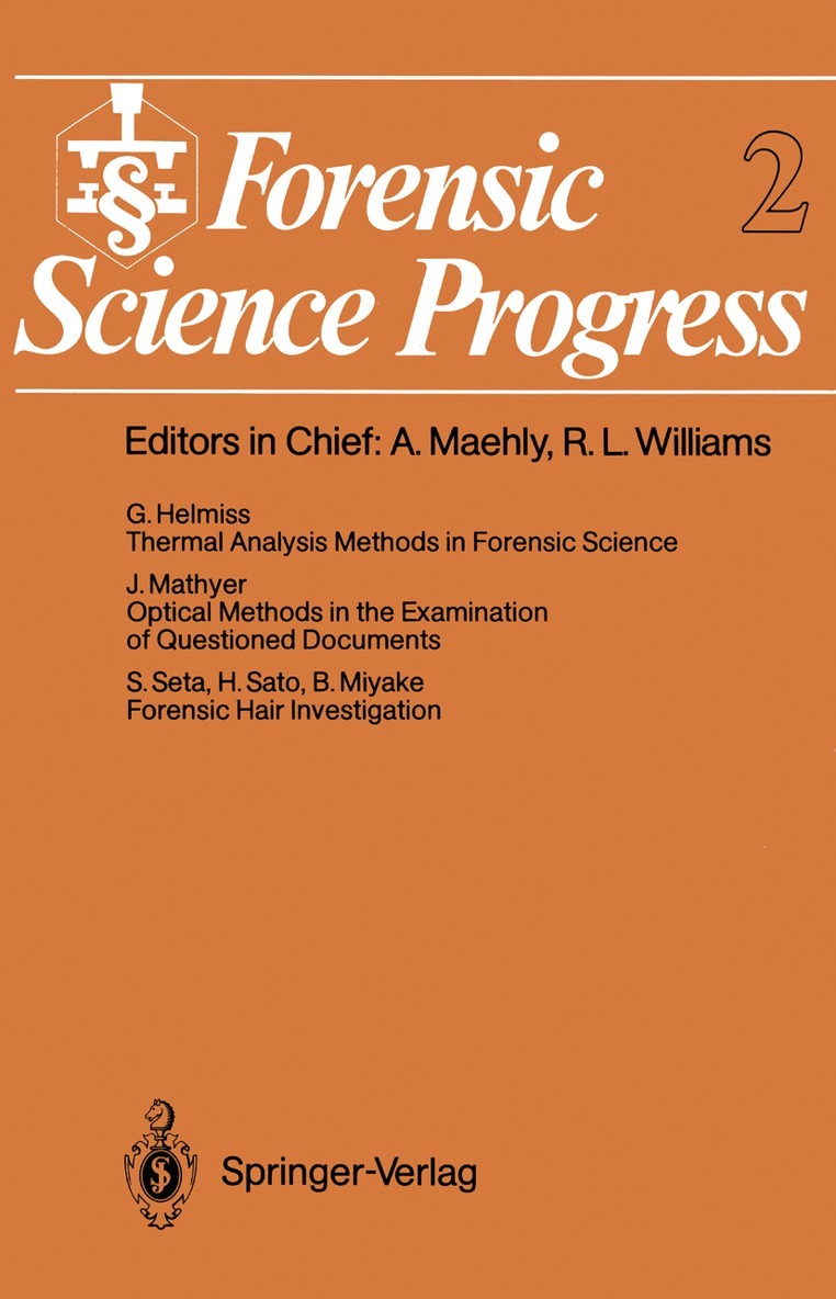 Forensic Science Progress, Häftad
