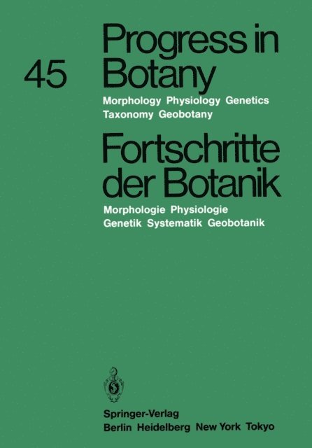 Hubert Ziegler, Eberhard Schnepf, Michael Runge, Klaus Kubitzki, Karl Esser - Progress in Botany / Fortschritte der Botanik, E-bok
