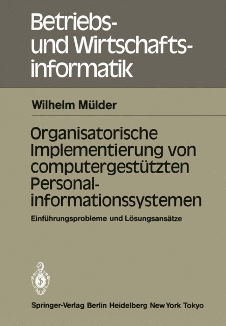 W. Mulder - Organisatorische Implementierung von computergestützten Personalinformationssystemen, E-bok
