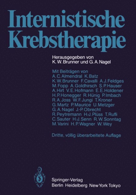 G.A. Nagel, K.W. Brunner - Internistische Krebstherapie, E-bok