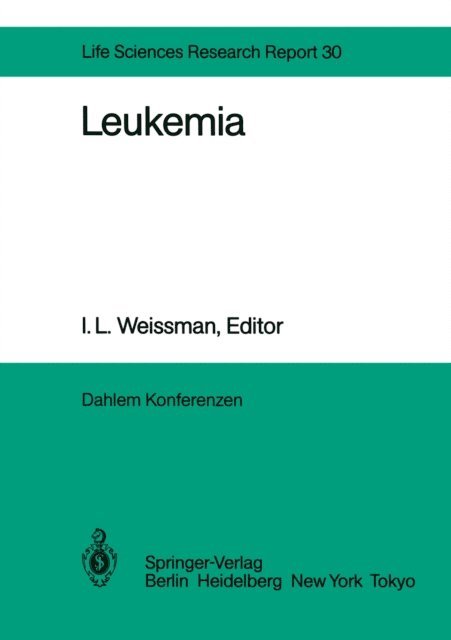 I.L. Weissman - Leukemia, E-bok