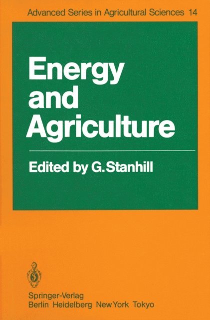 G. Stanhill - Energy and Agriculture, E-bok