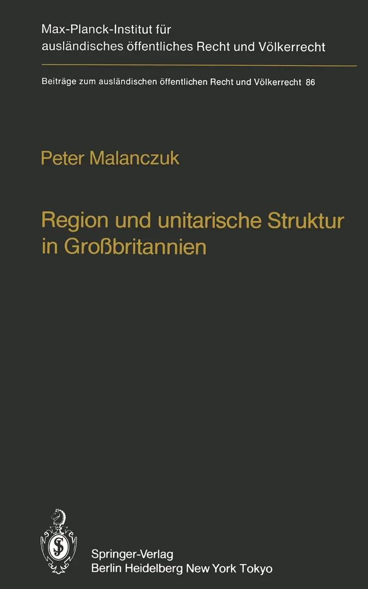 Region und unitarische Struktur in Großbritannien / Regionalism and Unitary Structure in Great Britain