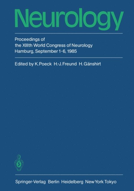 Heinz Ganshirt, Hans-Joachim Freund, Klaus Poeck - Neurology, E-bok