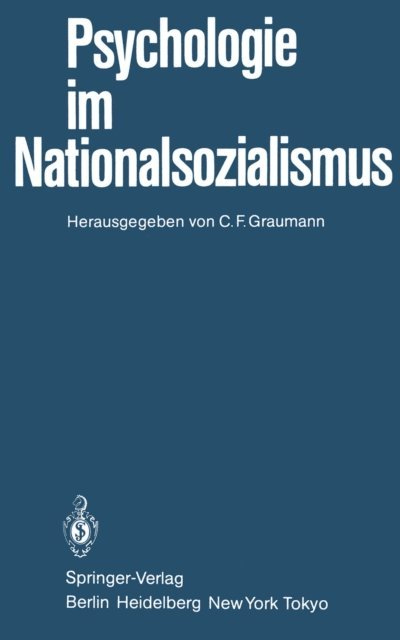 C.F. Graumann - Psychologie im Nationalsozialismus, E-bok