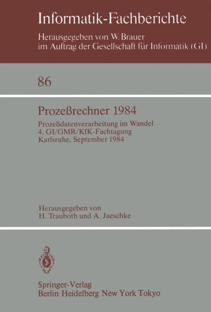 A. Jaeschke, H. Trauboth - Prozeßrechner 1984, E-bok