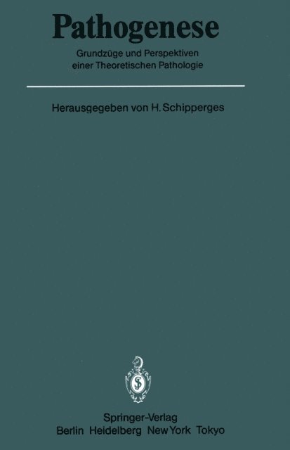 Heinrich Schipperges - Pathogenese, E-bok