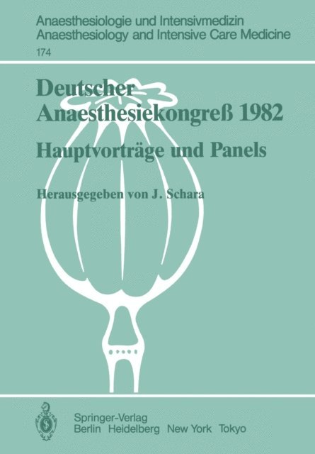 Joachim Schara - Deutscher Anaesthesiekongreß 1982, E-bok