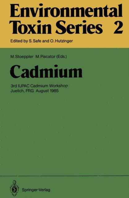 M. Piscator, M. Stoeppler - Cadmium, E-bok