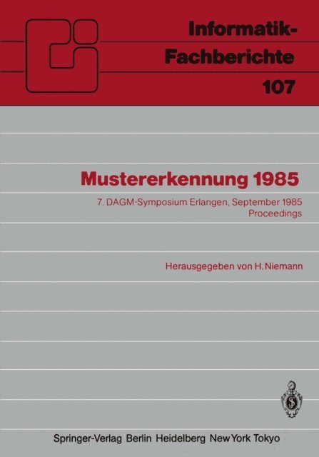 H. Niemann - Mustererkennung 1985, E-bok