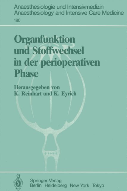Klaus Eyrich, Konrad Reinhart - Organfunktion und Stoffwechsel in der perioperativen Phase, E-bok