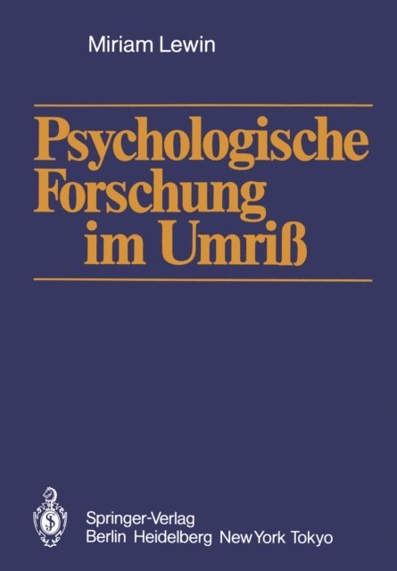 Miriam Lewin - Psychologische Forschung im Umriß, E-bok