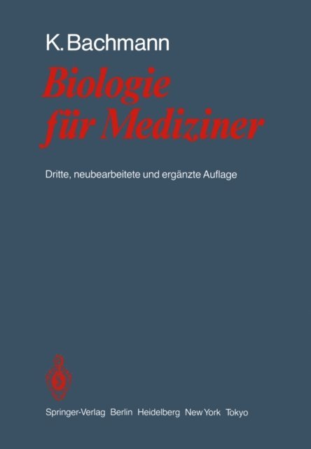 Konrad Bachmann - Biologie für Mediziner, E-bok