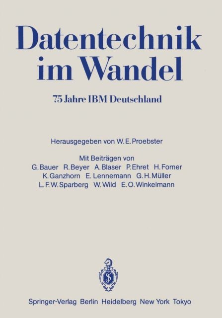 Walter E. Proebster - Datentechnik im Wandel, E-bok