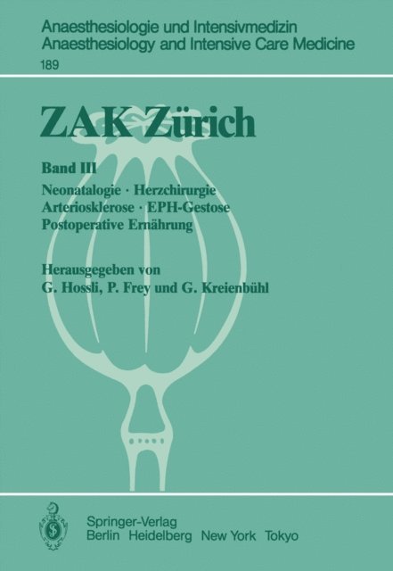 Georg Kreienbuhl, Pius Frey, Georg Hossli - ZAK Zürich, E-bok