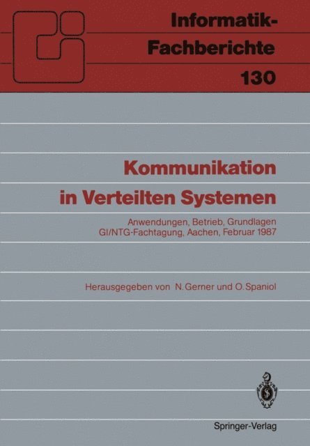 Otto Spaniol, Nina Gerner - Kommunikation in Verteilten Systemen, E-bok