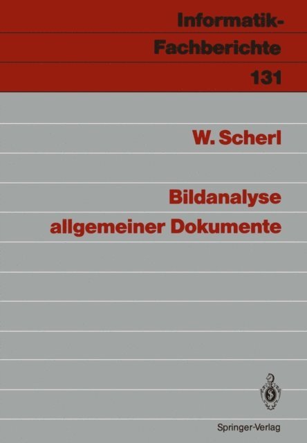 Wolfgang Scherl - Bildanalyse allgemeiner Dokumente, E-bok