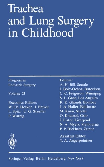 Peter Wurnig - Trachea and Lung Surgery in Childhood, E-bok