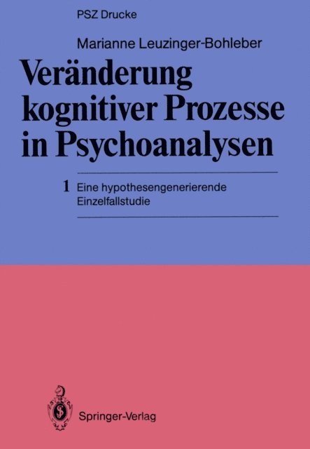 Marianne Leuzinger-Bohleber - Veränderung kognitiver Prozesse in Psychoanalysen, E-bok