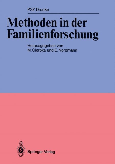 E. Nordmann, Manfred Cierpka - Methoden in der Familienforschung, E-bok
