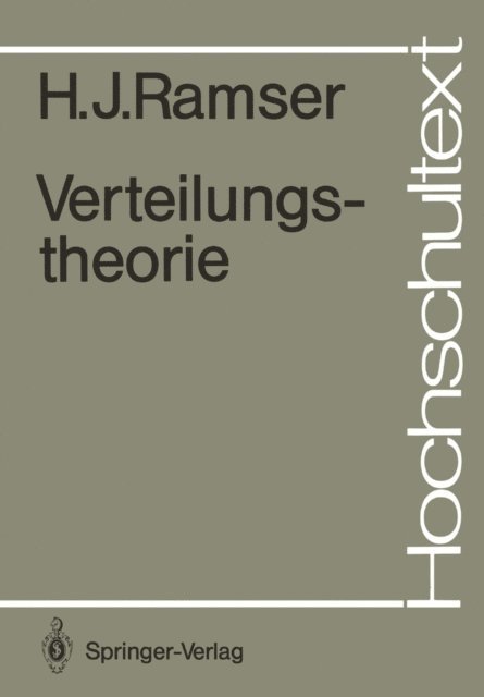 Hans J. Ramser - Verteilungstheorie, E-bok