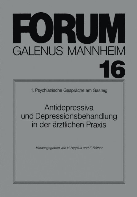 E. Ruther, Hanns Hippius - Antidepressiva und Depressionsbehandlung in der ärztlichen Praxis, E-bok