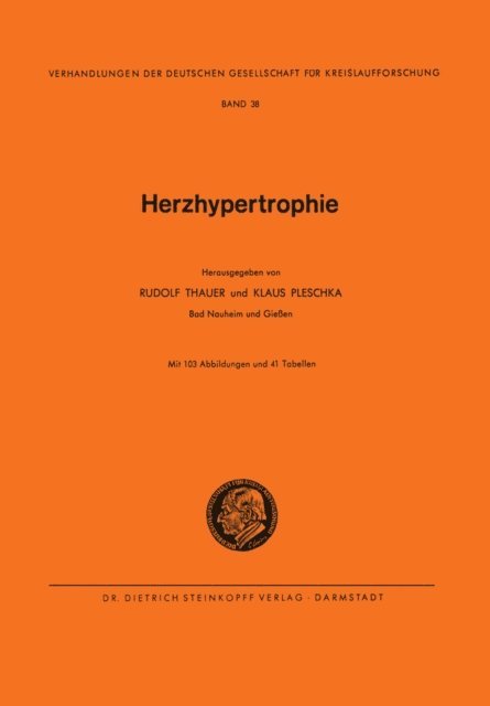 Klaus Pleschka, Rudolf Thauer - Herzhypertrophie, E-bok