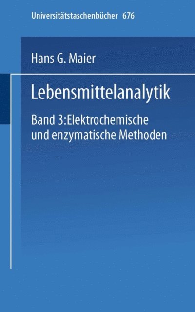 H.G. Maier - Lebensmittelanalytik, E-bok