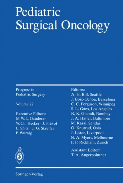 Thomas A. Angerpointner, Peter Wurnig, Lewis Spitz - Pediatric Surgical Oncology, E-bok